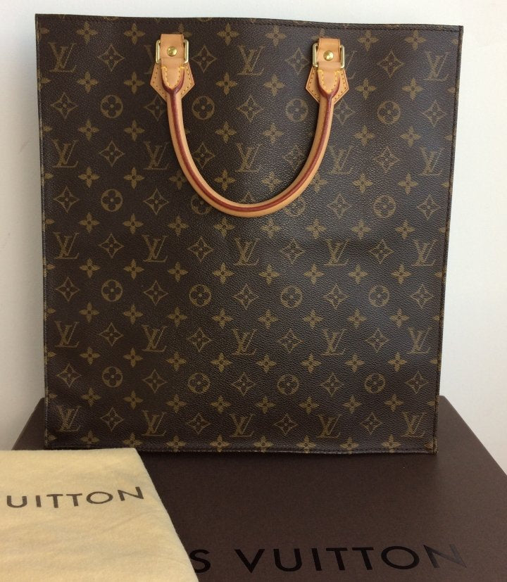 Pre-Loved LV Sac Plat + Single Initial and Crown — kca design