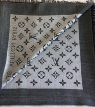 Load image into Gallery viewer, Louis Vuitton denim shawl black