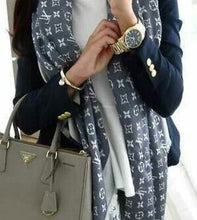 Load image into Gallery viewer, Louis Vuitton denim shawl black