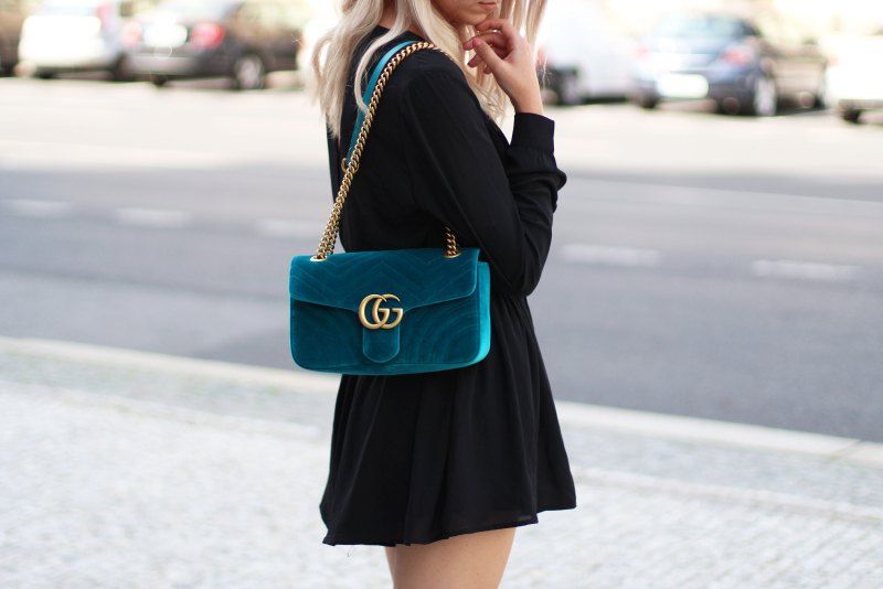 Gucci GG velvet small marmont – Lady Clara's Collection