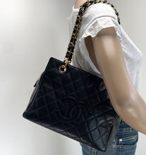 Load image into Gallery viewer, Chanel PST petite timeless shopper tote in caviar