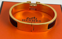 Load image into Gallery viewer, Hermes Clic H enamel noir