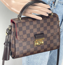 Load image into Gallery viewer, Louis Vuitton croisette in damier ebene
