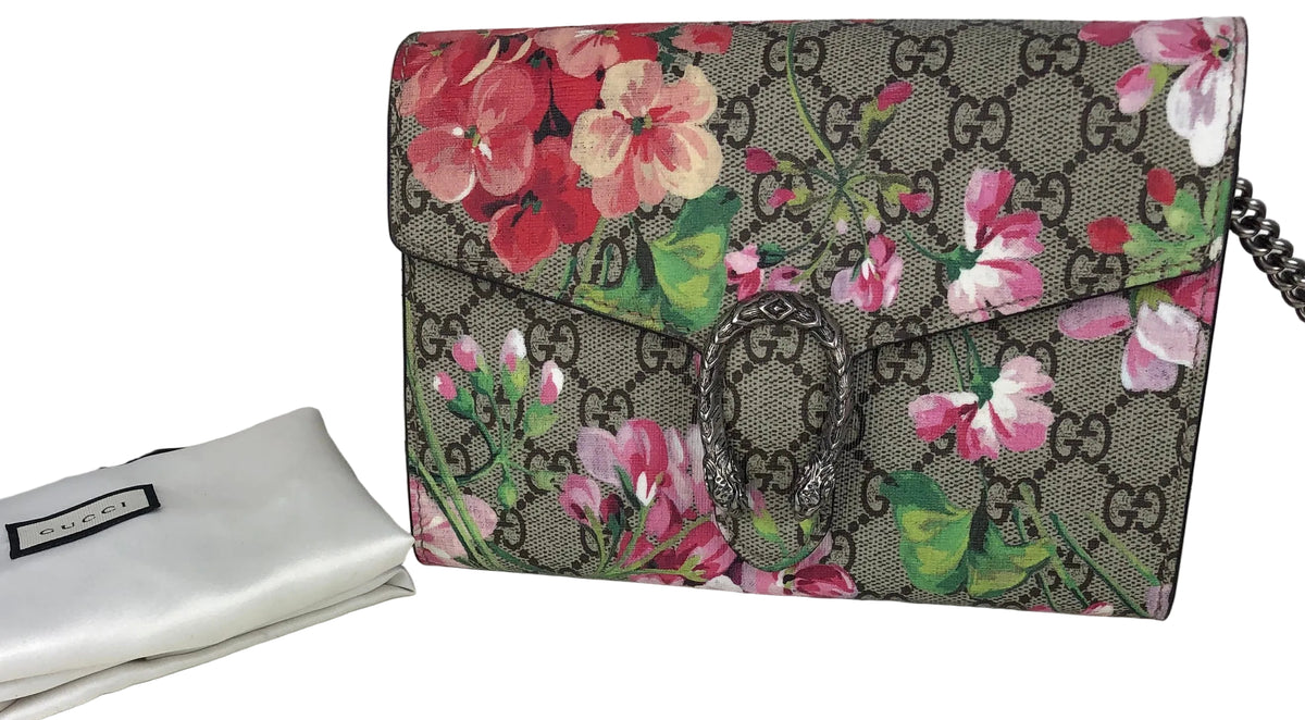 Gucci supreme dionysus blooms wallet on chain – Lady Clara's