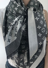 Load image into Gallery viewer, Louis Vuitton denim shawl black