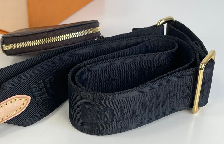 Louis Vuitton logo bandouliere in black – Lady Clara's