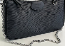 Load image into Gallery viewer, Louis Vuitton easy pouch on strap in black epi leather