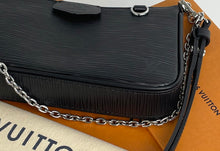 Load image into Gallery viewer, Louis Vuitton easy pouch on strap in black epi leather