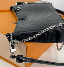 Load image into Gallery viewer, Louis Vuitton easy pouch on strap in black epi leather