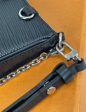 Load image into Gallery viewer, Louis Vuitton easy pouch on strap in black epi leather