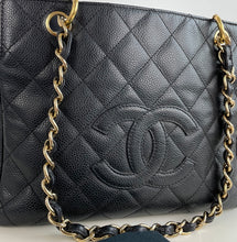 Load image into Gallery viewer, Chanel PST petite timeless shopper tote in caviar