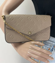 Load image into Gallery viewer, Louis Vuitton empreinte pochette felicie in dune