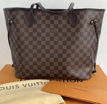 Load image into Gallery viewer, Louis Vuitton neverfull MM in damier ebene
