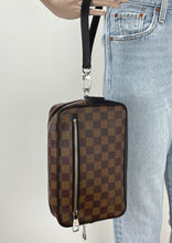 Load image into Gallery viewer, Louis Vuitton Kasai clutch in damier ebene canvas