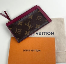 Load image into Gallery viewer, Louis Vuitton zipped cardholder in fuchsia
