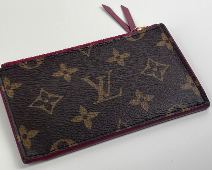 Authentic Louis Vuitton Fuchsia Zipped Card Holder – Luxe Touch Luxury  Resale