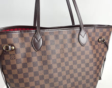 Load image into Gallery viewer, Louis Vuitton Neverfull MM size in damier ebene