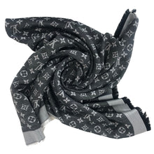 Load image into Gallery viewer, Louis Vuitton denim shawl black