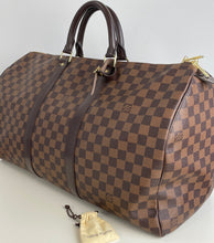 Load image into Gallery viewer, Louis Vuitton keepall 50 in damier ebene