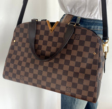 Load image into Gallery viewer, Louis Vuitton kensington bowling bag in damier ebene