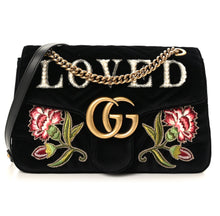 Load image into Gallery viewer, Gucci GG velvet matelasse Loved Medium marmont