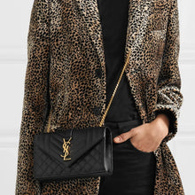 Load image into Gallery viewer, Saint Laurent YSL small envelope bag black