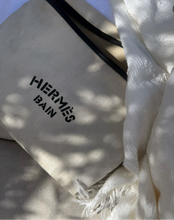 Load image into Gallery viewer, Hermes toile herringbone bain pouch