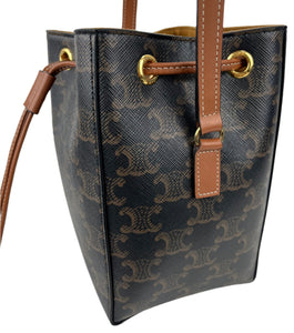 Celine micro sailor bag in triomphe canvas