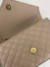 Load image into Gallery viewer, Saint Laurent YSL small envelope bag dark beige