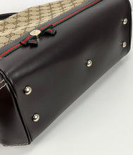 Load image into Gallery viewer, Gucci GG Mayfair convertible web stripe tote