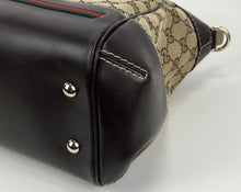 Load image into Gallery viewer, Gucci GG Mayfair convertible web stripe tote