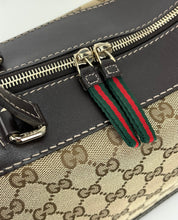 Load image into Gallery viewer, Gucci GG Mayfair convertible web stripe tote