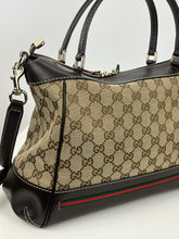 Load image into Gallery viewer, Gucci GG Mayfair convertible web stripe tote