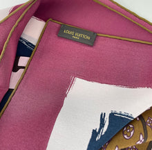 Load image into Gallery viewer, Louis Vuitton articles de voyage silk square scarf