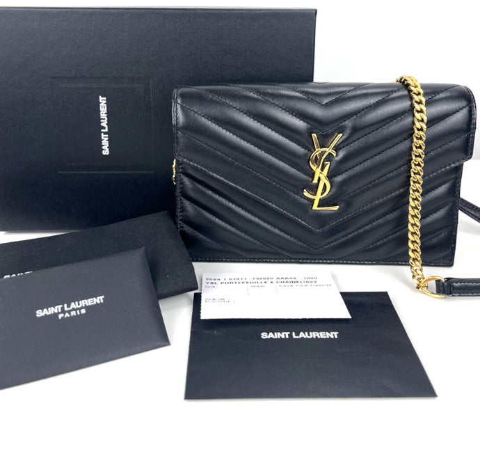 YSL Cassandre envelope chain bag