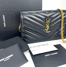 Load image into Gallery viewer, YSL Cassandre envelope chain bag
