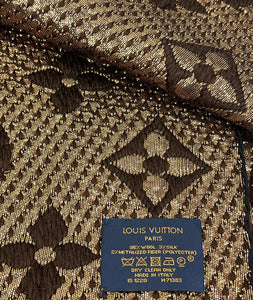 Louis Vuitton logomania shine scarf
