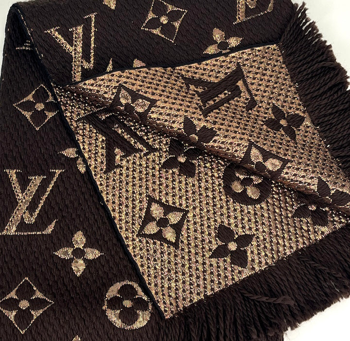 Louis Vuitton logomania shine scarf – Lady Clara's Collection
