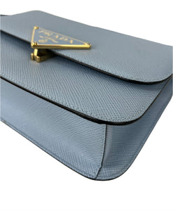 Prada saffiano embleme shoulder bag