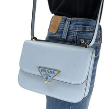 Load image into Gallery viewer, Prada saffiano embleme shoulder bag
