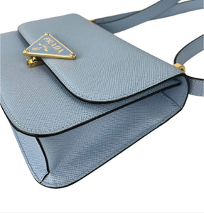 Prada saffiano embleme shoulder bag