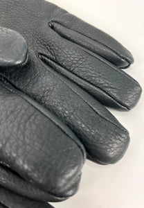Mulberry black nappa leather gloves size M