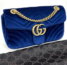 Load image into Gallery viewer, Gucci GG velvet marmont small