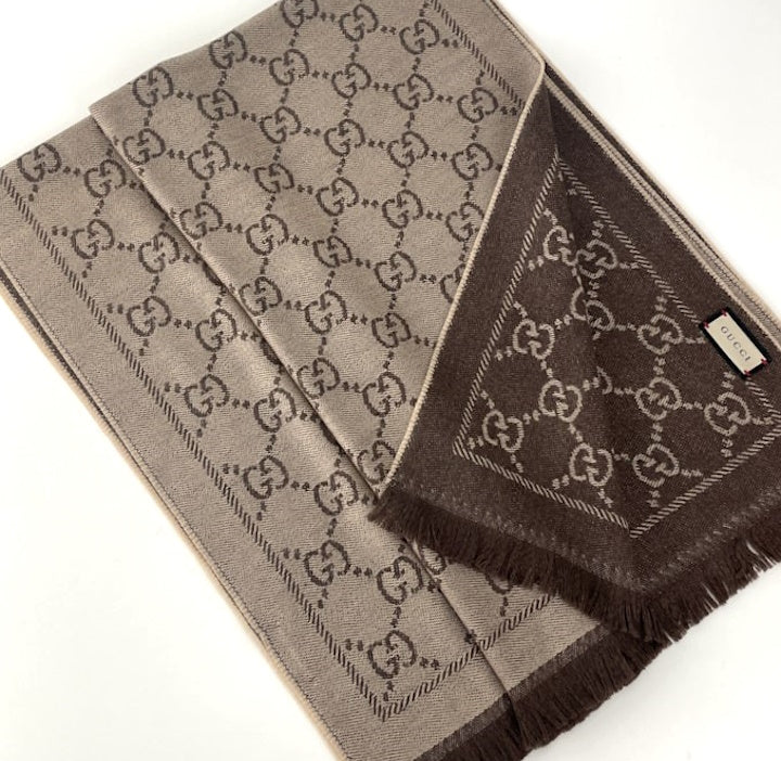 Gucci GG jacquard knitted scarf – Lady Clara's Collection
