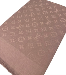 Louis Vuitton classic monogram shawl in kraft