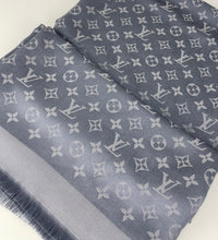 Load image into Gallery viewer, Louis Vuitton monogram shine shawl charcoral grey