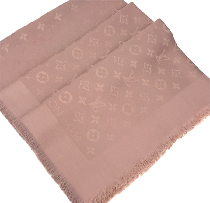 Louis Vuitton classic monogram shawl in kraft