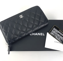 Load image into Gallery viewer, Chanel classic zip around continental wallet