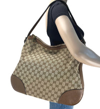 Load image into Gallery viewer, Gucci GG large bree  hobo bag