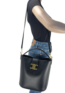 Celine Louise medium bucket bag in smooth calf